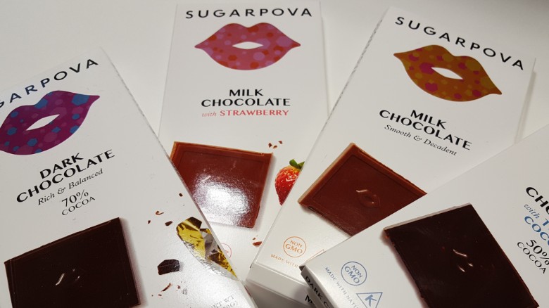 What do Maria Sharapova's chocolates taste like?