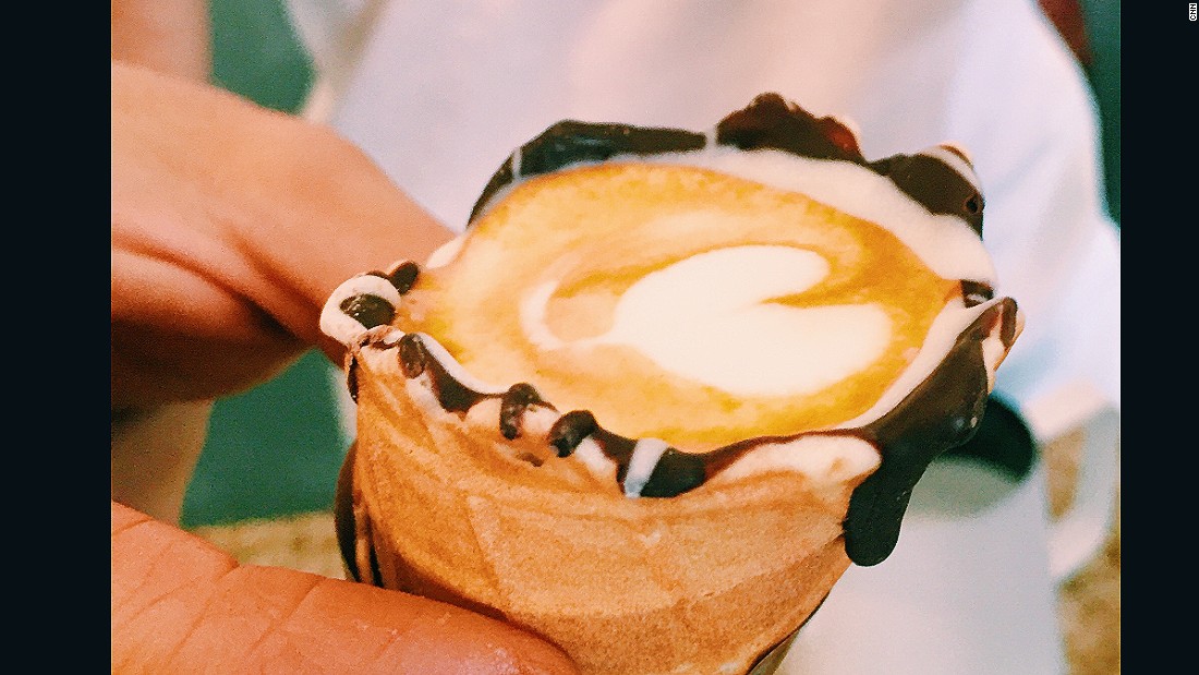 Artwork on the Coffee In a Cone is part of Dayne Levinrad&#39;s effort to bring the &quot;third wave&quot; coffee movement to Johannesburg.