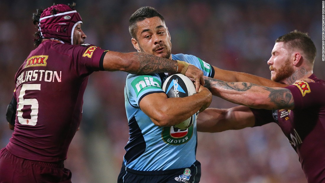 Born in Sydney to an Australian mother and Fijian father, Hayne played for New South Wales in the prestigious State of Origin series against Queensland.