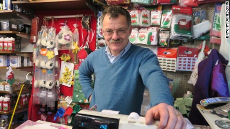 Shopkeeper Ceredig Davies says he&#39;ll vote to stay: &quot;The EU provides us with a lot of help.&quot;