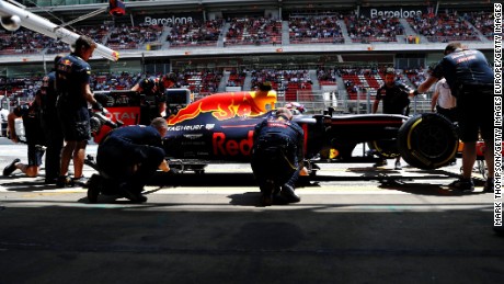 Max Verstappen at the recent Spanish GP where the Dutch teenager became F1&#39;s youngest winner.