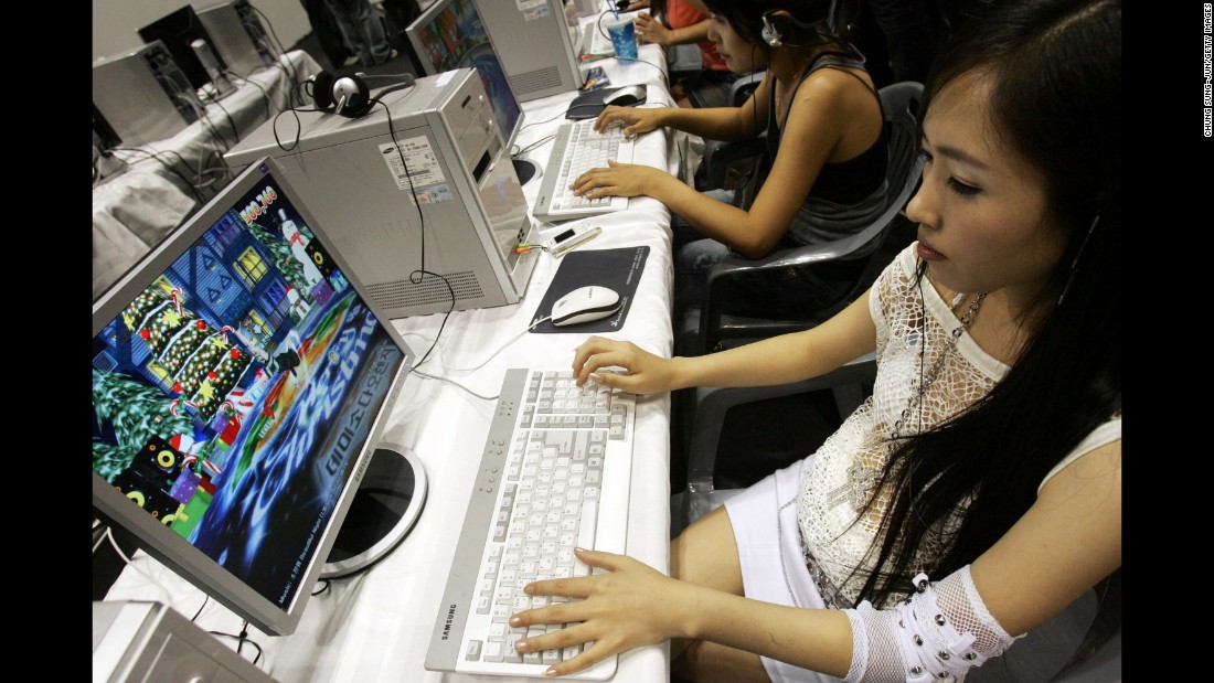 In Korea, a &quot;PC Bang&quot; -- where young gamers gather to play and &quot;train&quot; -- can be located on almost every block.  
