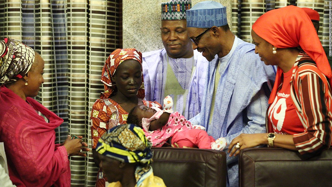 Kidnapped Chibok Girl Meets The President Of Nigeria Cnn Video