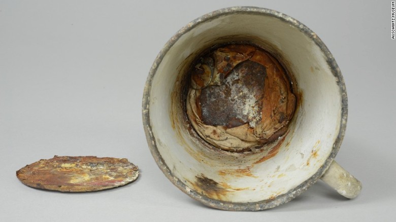 Treasures found in Auschwitz mug