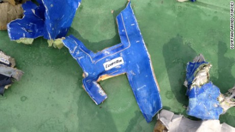 Still pictures show parts and some of the passengers belongings of the missing Egyptair that have been recovered from the Mediterranean sea.