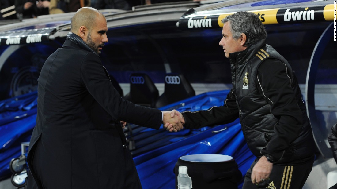 He will lock horns with old enemy Pep Guardiola next season, with the Catalan having been appointed as manager of Manchester City. Mourinho and Guardiola had a spiky relationship during their time in charge of Real and Barcelona respectively.