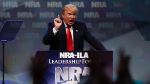 Trump defends NRA amid gun law debate
