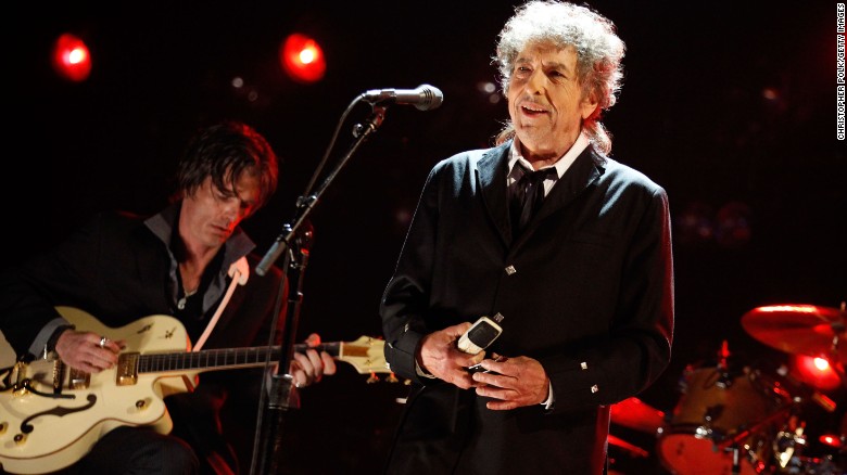 Bob Dylan wins the Nobel Prize in Literature