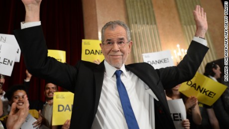 Austrian President-elect Alexander Van der Bellen: Win averts European crisis