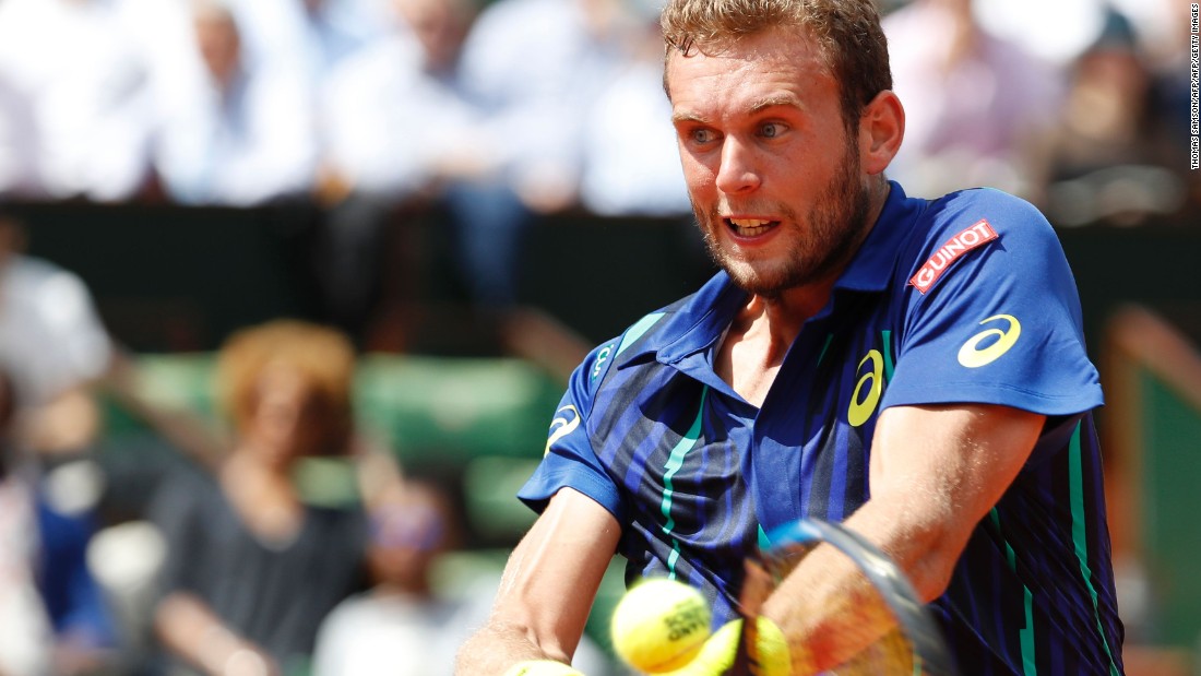 The French wildcard sizzled in the second and third sets playing in the first grand slam main draw of his career. 