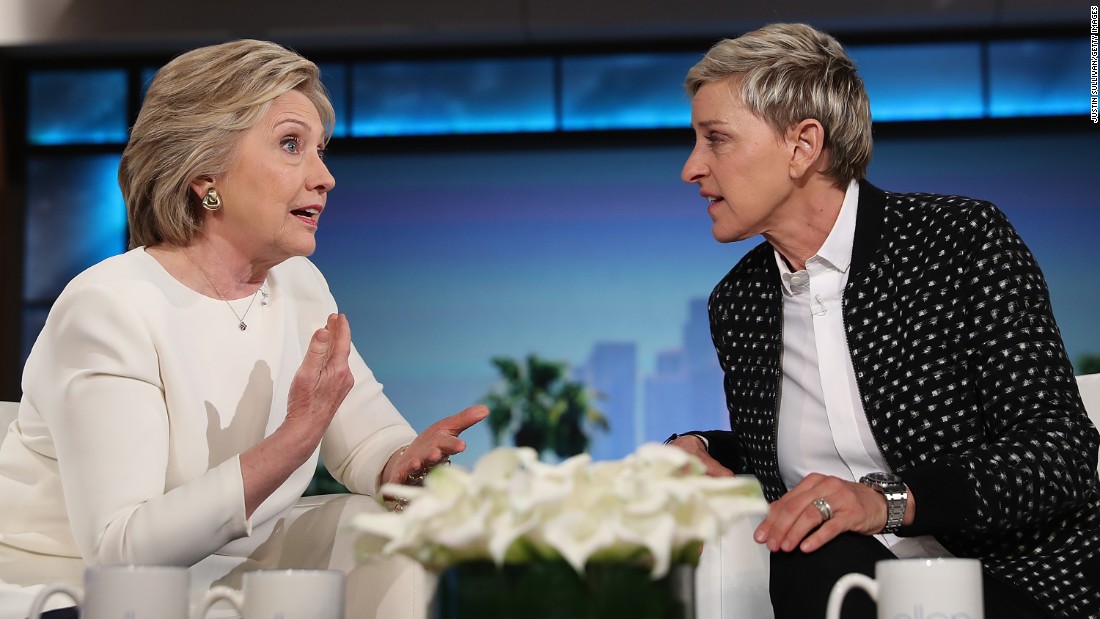 Clinton Shimmies Through Ellen Jokes Trump Stalked Her During Debate Cnnpolitics 7248