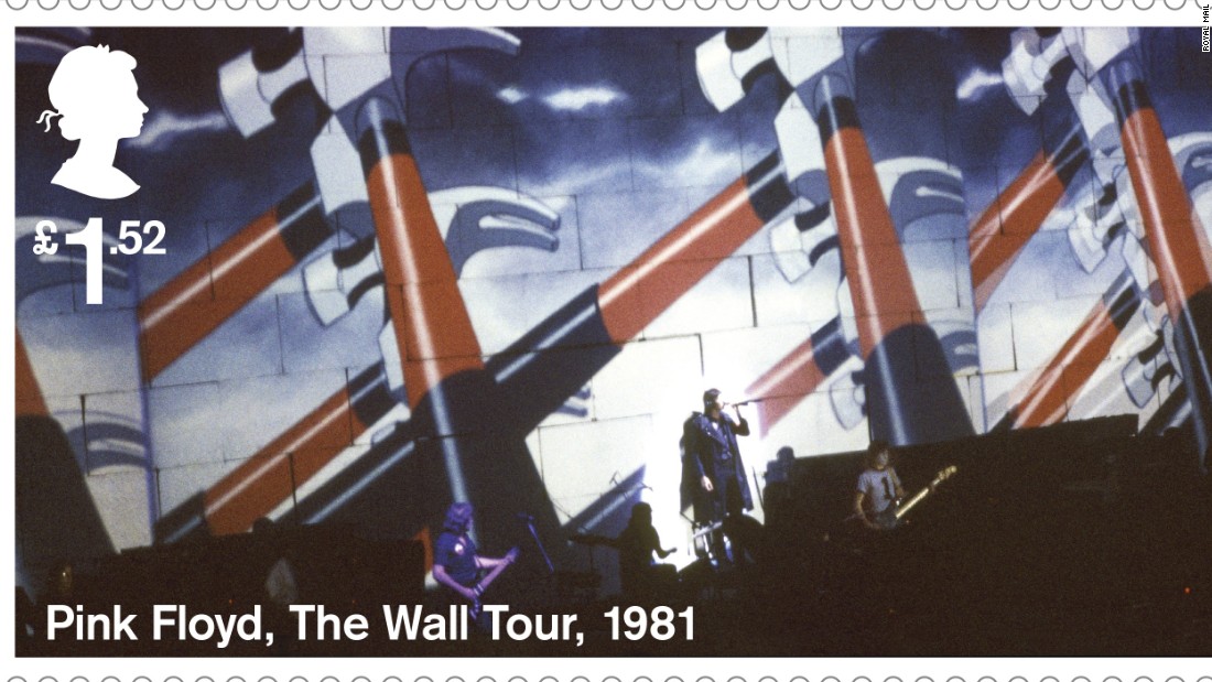 &quot;The Wall&quot; tour animation of 1981: During the performance, these animations were projected onto a 40 foot-high wall of cardboard bricks that was gradually built between the band and audience.