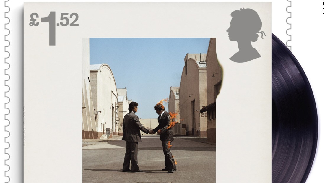&quot;Wish you were here&quot; album cover, released by EMI Harvest in 1975