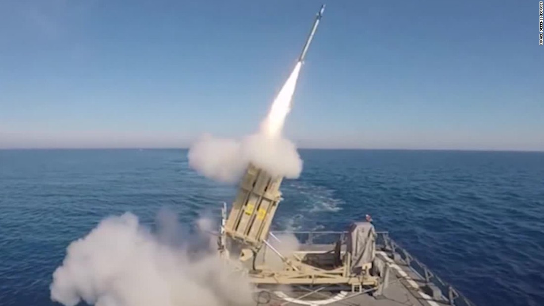 See rocket launcher intercept missile from moving ship - CNN Video