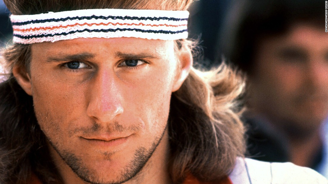 As famous for his model looks and trademark headband as his tennis, Borg became a pinup for legions of fans.