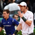 Roland Garros Rain French Open Andy Murray Smile gesture 