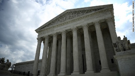 The U.S. Supreme Court is shown as the court meets to issue decisions May 23, 2016 in Washington, D.C.