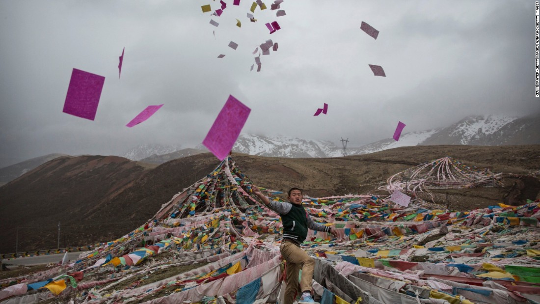 On Saka Dawa, the holiest day of the year for Tibetan Buddhists, most take a break from harvesting.