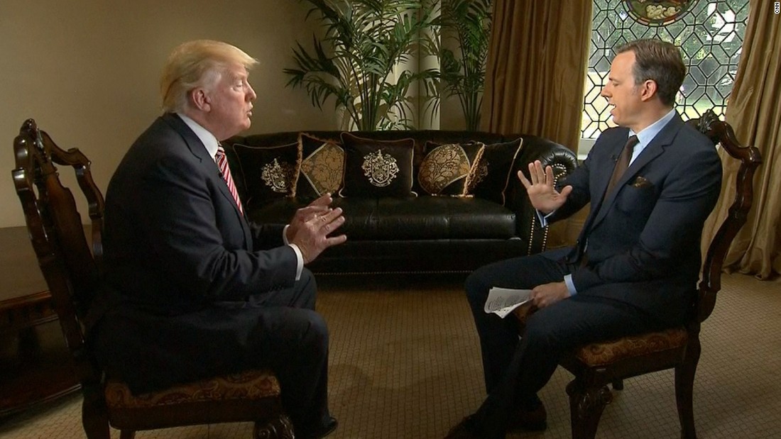 Donald Trump's Full CNN Interview With Jake Tapper - CNN Video