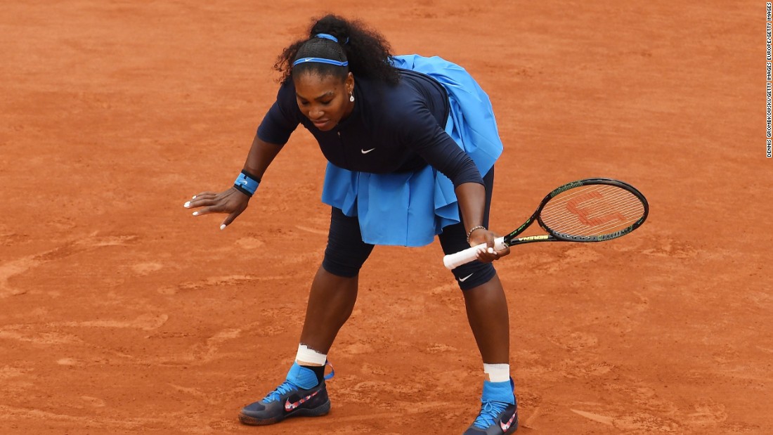 A win at Roland Garros would&#39;ve seen Williams claim a 22nd grand slam title and pull level with Steffi Graf as the most successful female player in the history of the majors.