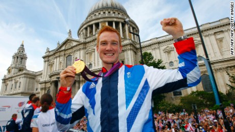 Briton Greg Rutherford is defending Olympic long jump champion.