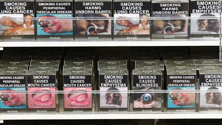 Cigarette Packaging Can Sludge Like Color Deter Smokers Cnn 8569