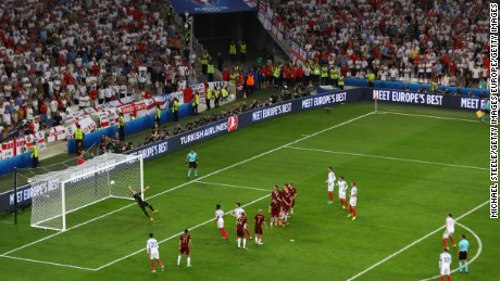 Eric Dier curled home a free kick to give England victory.