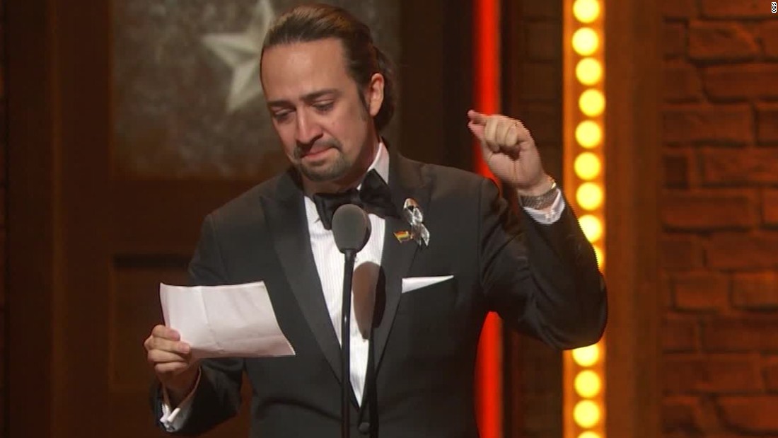 Lin manuel miranda outlet tonys