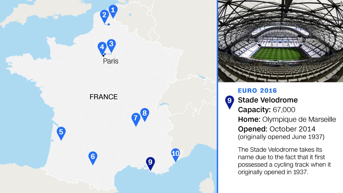Originally built for the 1938 World Cup, it was also used at the &#39;98 tournament (for which it was extensively rebuilt with its trademark round stands) and Euro &#39;84. This time it will host four group games, a quarterfinal and a semi.