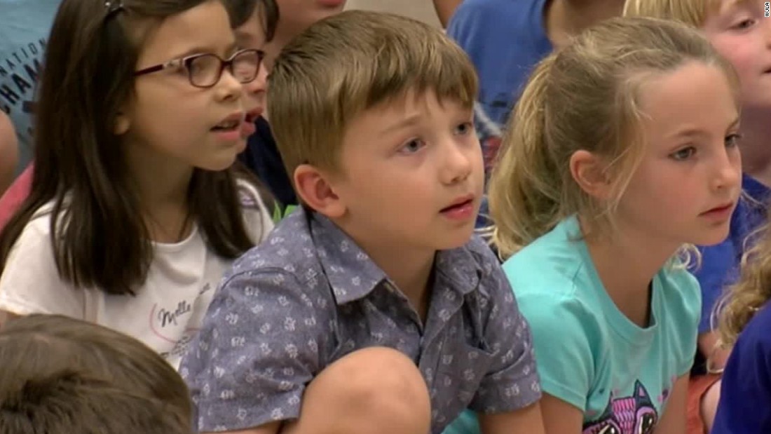 Soldier Surprises Two Sons At Elementary School Cnn Video