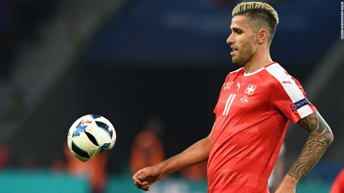 PUMA wasn&#39;t the only sports goods maker that had problems druing Sunday&#39;s game. Swiss midfielder Valon Behrami&#39;s studs deflated an Adidas ball as he challenged French forward Antoine Griezmann.