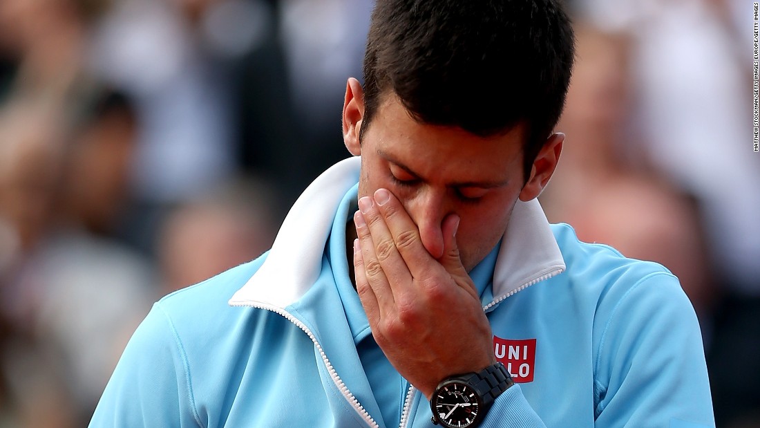 Not to be outdone, Novak Djokovic also cried after his defeat by Nadal in the 2014 French Open final. 
