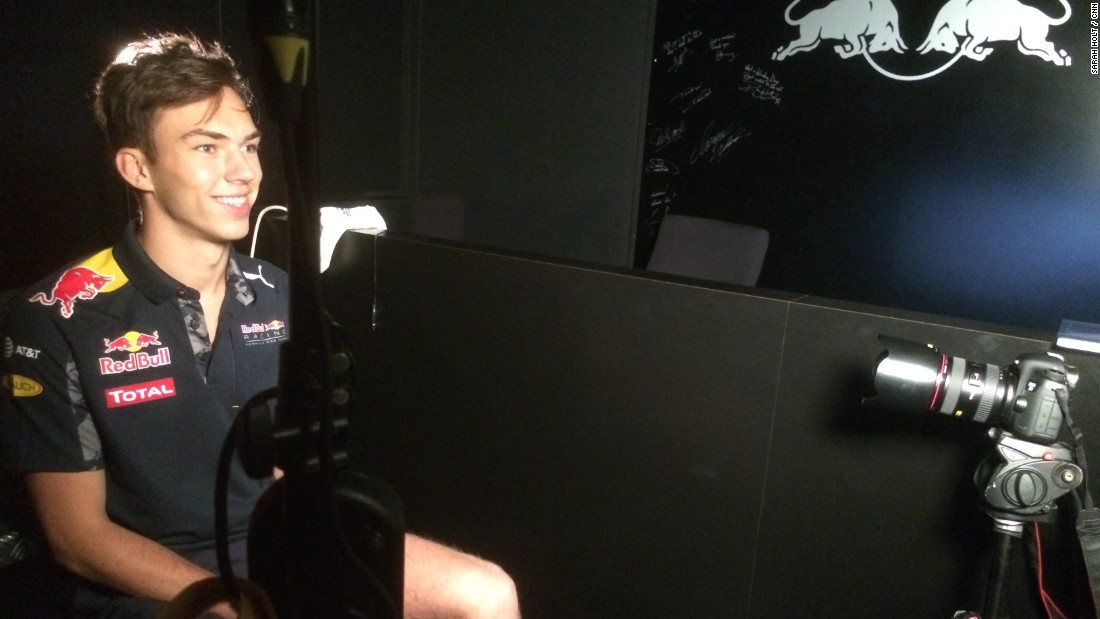 &quot;I spend around 30 days in the simulator a year,&quot; Gasly explains to CNN&#39;s The Circuit on a visit to the Red Bull factory in Milton Keynes, England.
