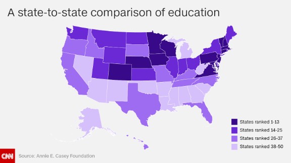 The Best And Worst States To Raise Children In - Cnn