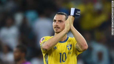 Zlatan Ibrahimovic finished his international career with a 1-0 defeat by Belgium.