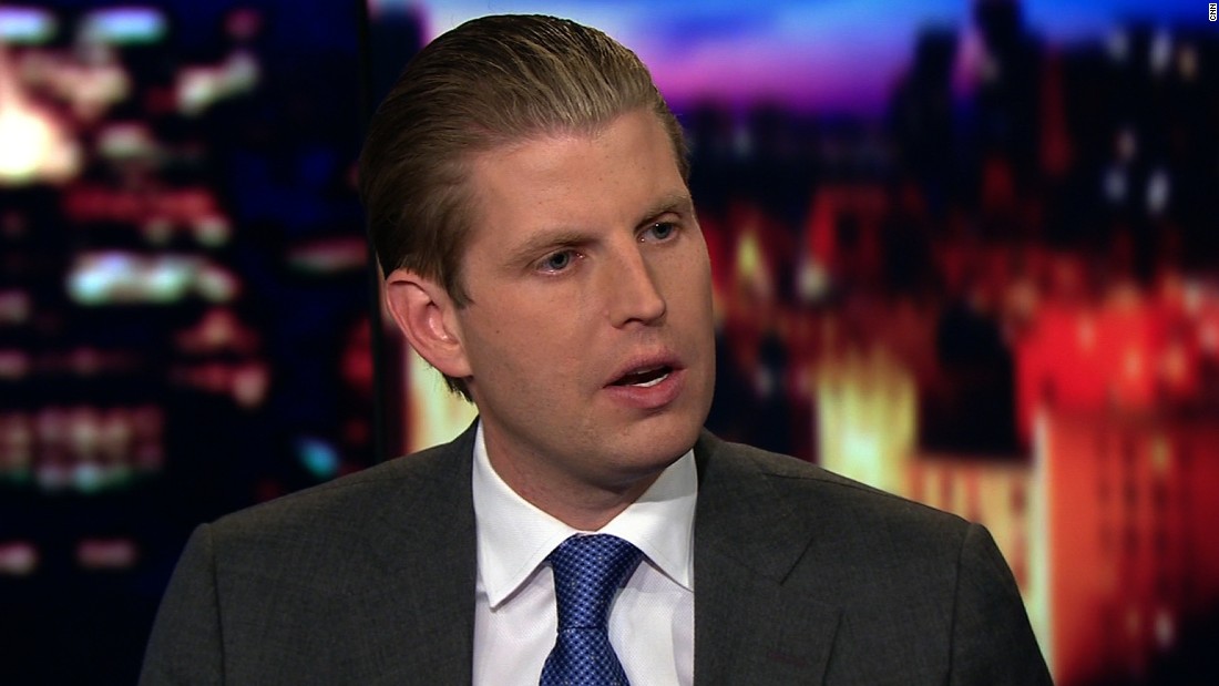 Eric Trump: We don't need as much money as Clinton - CNN Video