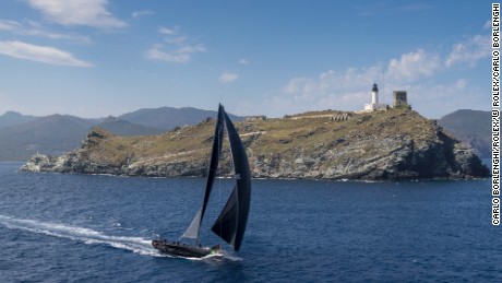 Jethou crossed the line second in Genoa in the Giraglia Rolex Cup race.