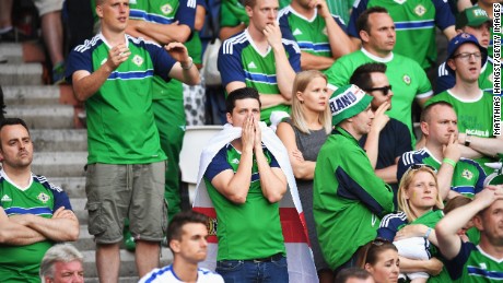 Despondent Northern Ireland face up to brave defeat in the Parc des Princes. 