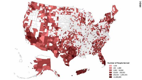 Us Map Of Lead In Water 5,300 U.S. water systems are in violation of lead rules   CNN