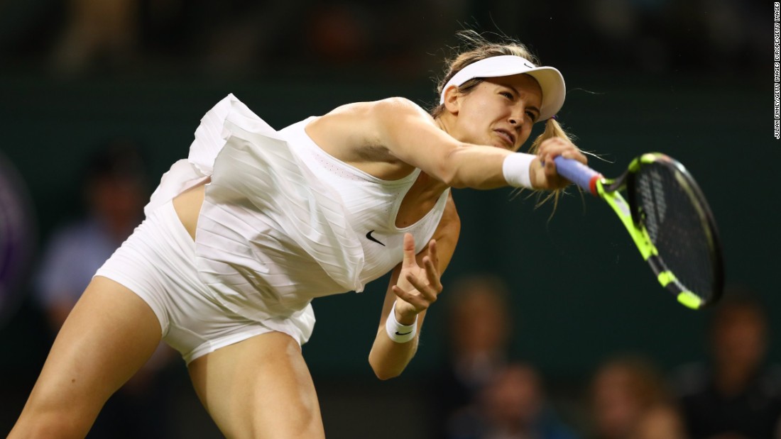 Eugenie Bouchard of Canada&#39;s serve illustrates the garment&#39;s floaty properties. But the golden girl of tennis is one player who spoke out in favor of Nike&#39;s design. 