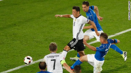 Mesuit Ozil fired Germany ahead in the second half.