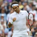 Wimbledon 2016; Roger Federer;match against Steven Johnson 