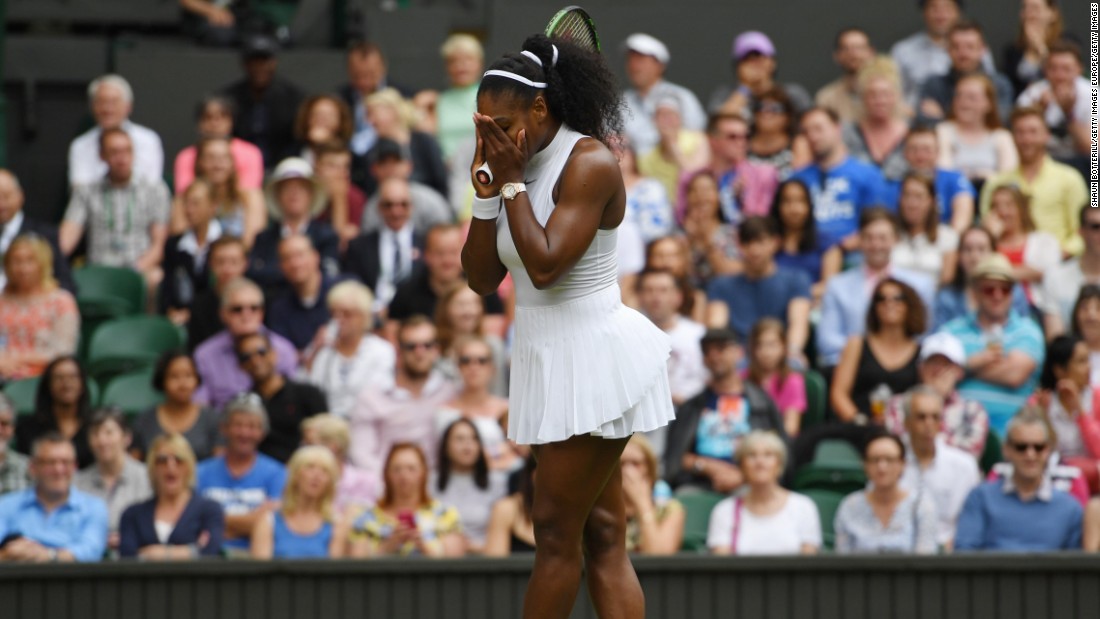 Serena Williams was made to sweat against Russia&#39;s Svetlana Kuznetsova. The Russian broke to lead 5-4 in the opening set, but couldn&#39;t see it out before play was delayed. World No. 1 Williams recovered to win in straight sets, taking the second set 6-0.