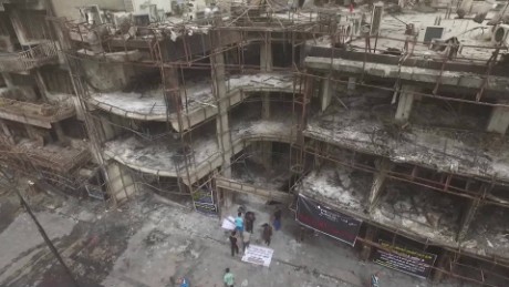 Drone reveals devastation in Baghdad