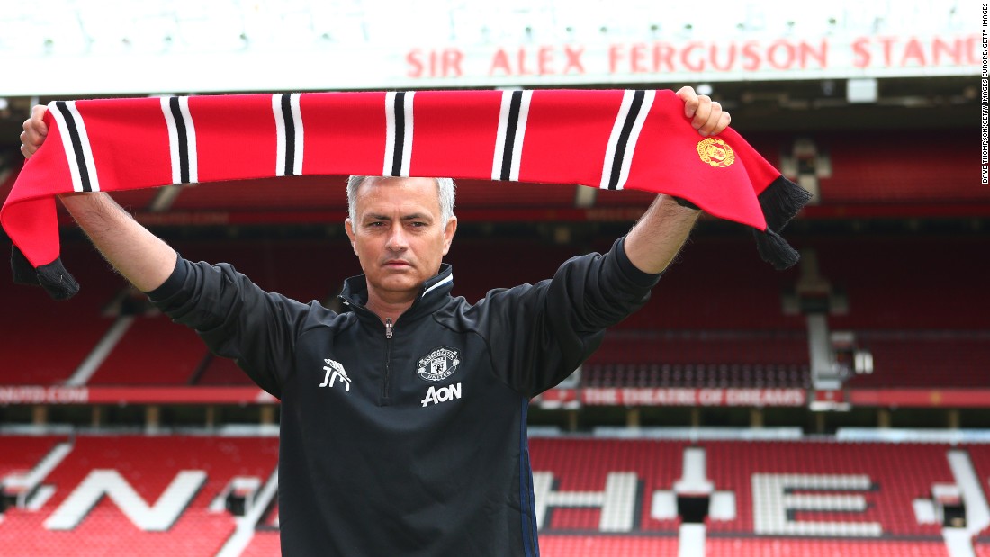 Jose Mourinho has been officially unveiled by Manchester United for the first time and says he feels no pressure in the job despite being sacked by Chelsea seven months ago.