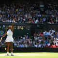 Serena Williams Serves Vesnina Semifinal Wimbledon