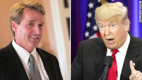 Flake caught on hot mic talking about Trump