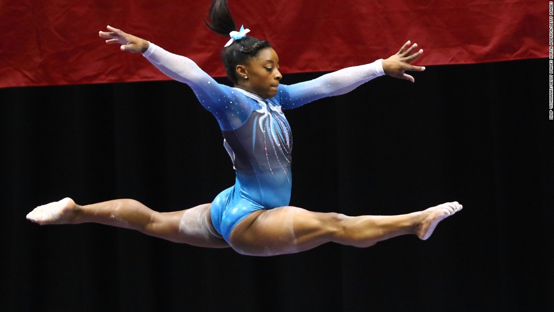 The women's gymnasts at the U.S. Olympic Trials