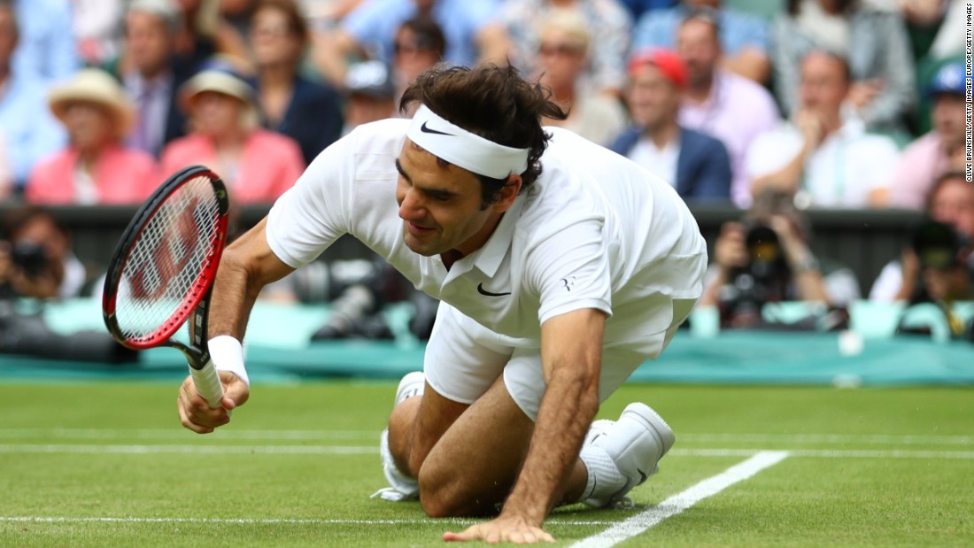 A giant falls. Federer will have to wait for another chance to move past Pete Sampras and William Renshaw and take sole ownership of the men&#39;s title record.