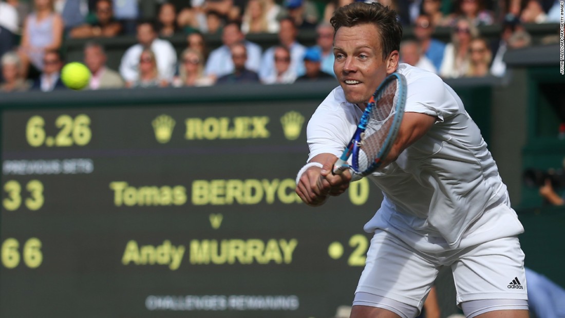The 2013 champion triumphed in straight sets against Czech 10th seed Tomas Berdych, who had reached the last four for the first time since he was runner-up in 2010.  